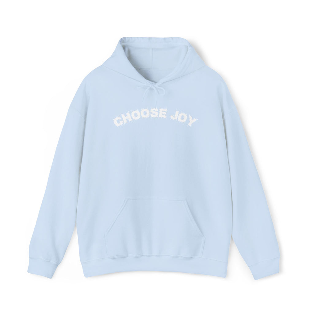 Bildsa Choose Joy White Text Hoodie