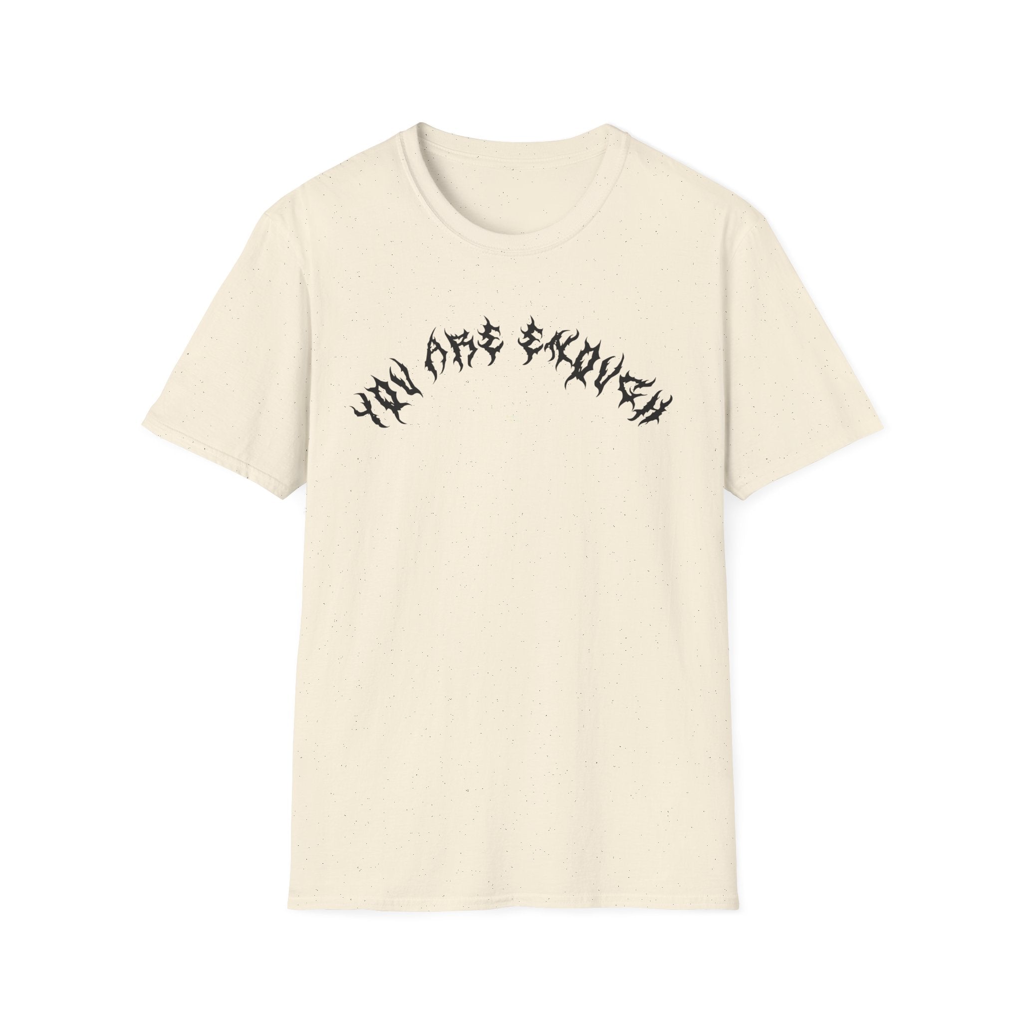 Lundr You Are Enough Black Text Tee