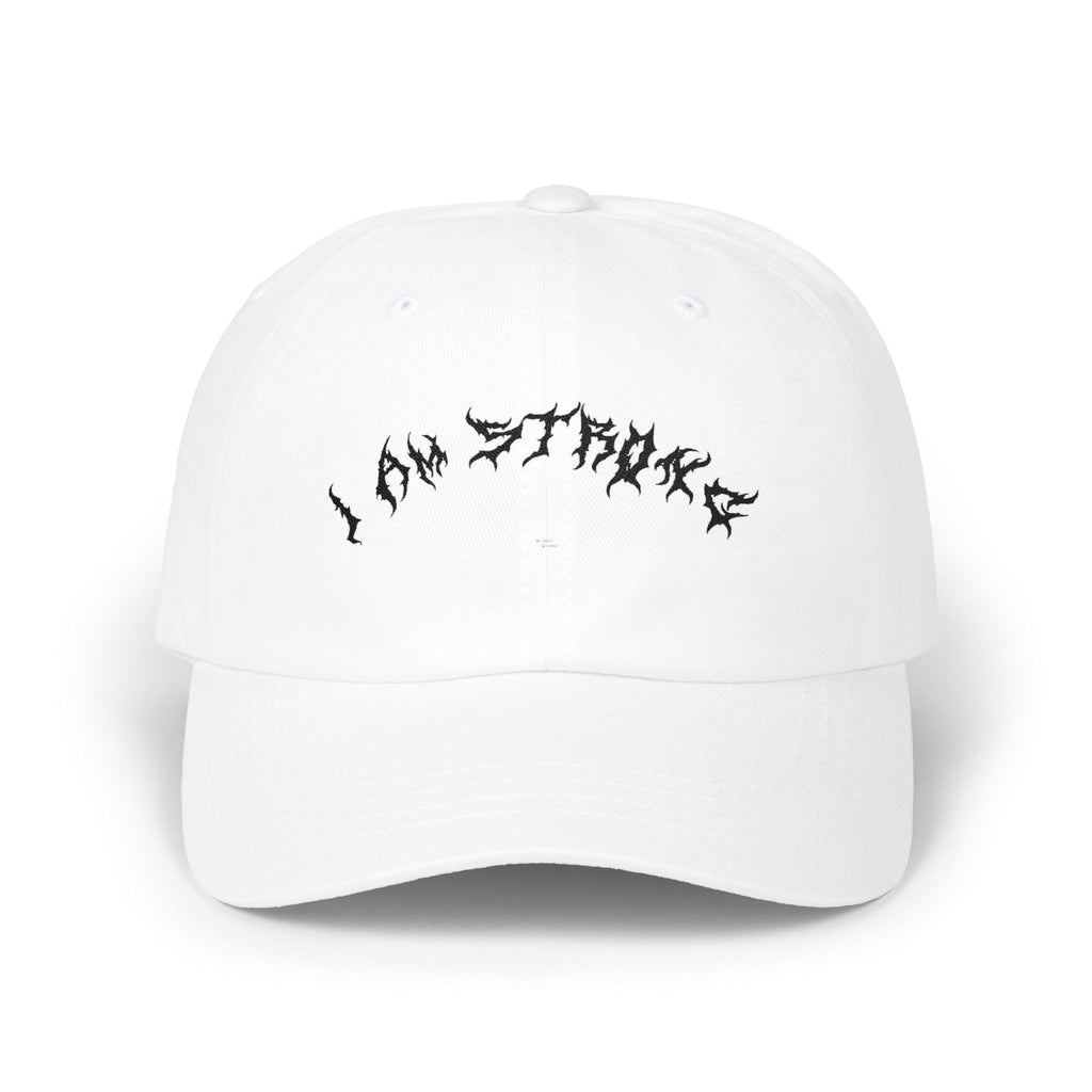 Lundr I Am Strong Black Text Dad Hat