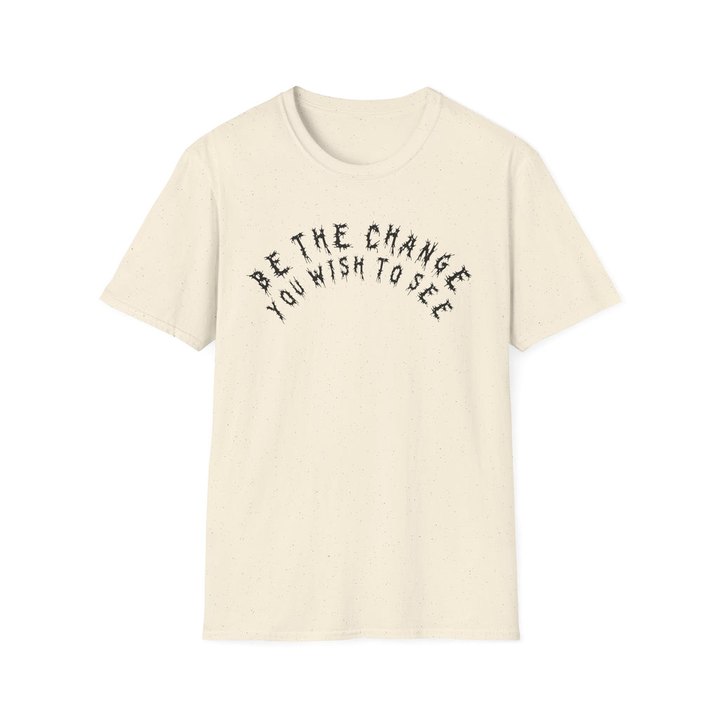 Hvita Be The Change Black Text Tee