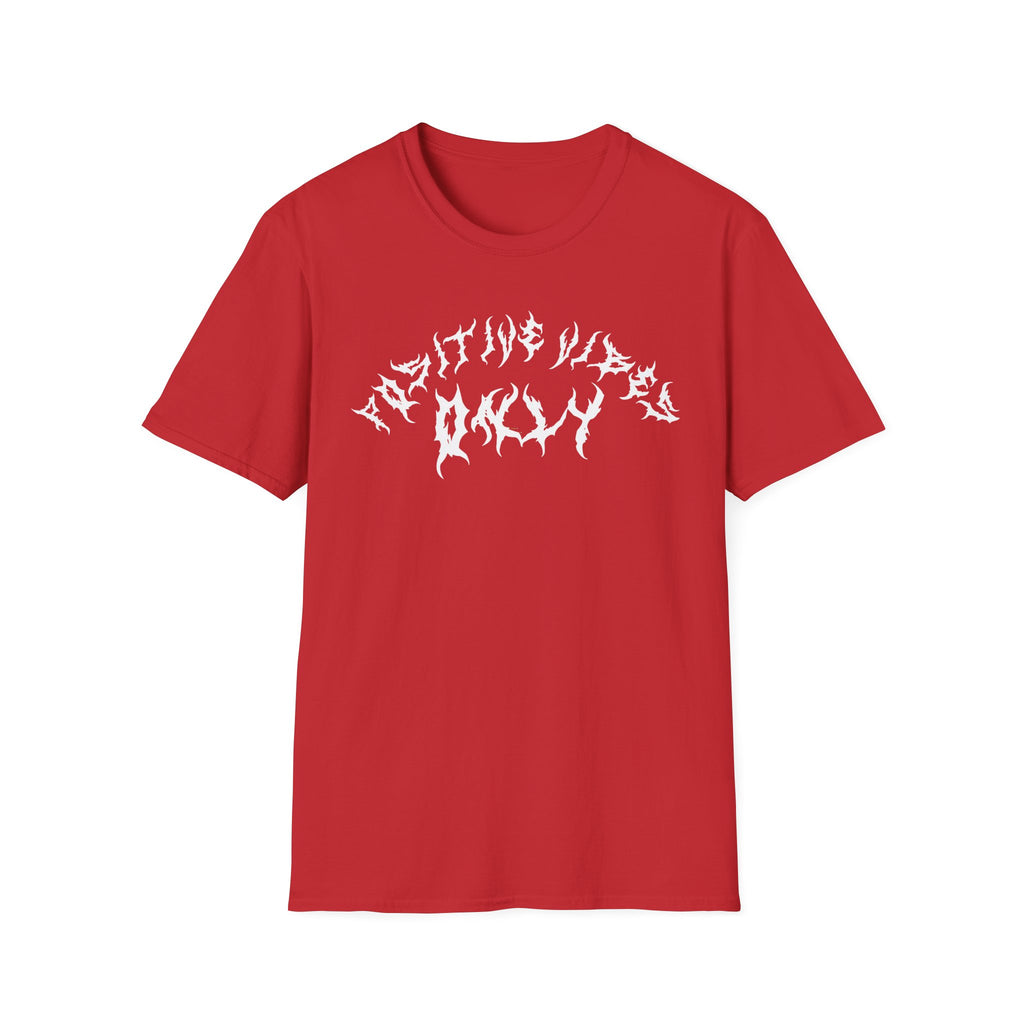 Lundr Positive Vibes White Text Tee