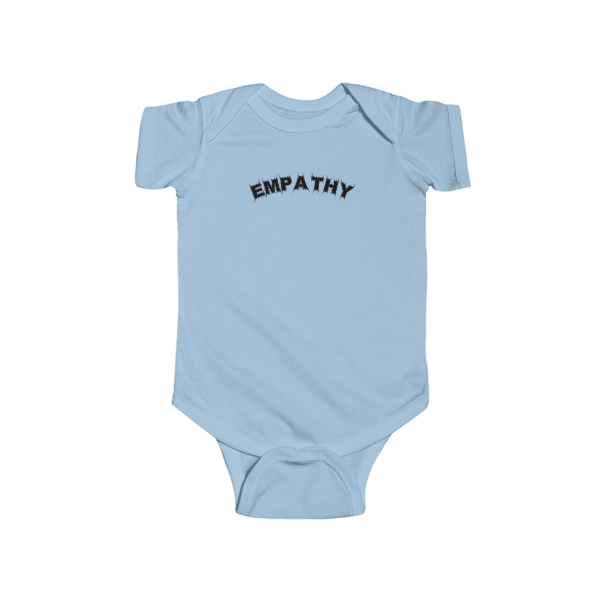 Bildsa Empathy Black Text Baby Onesie