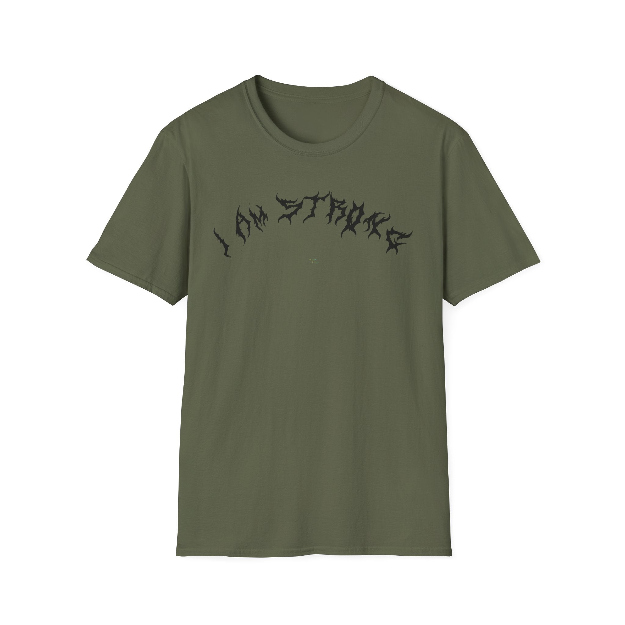 Lundr I Am Strong Black Text Tee