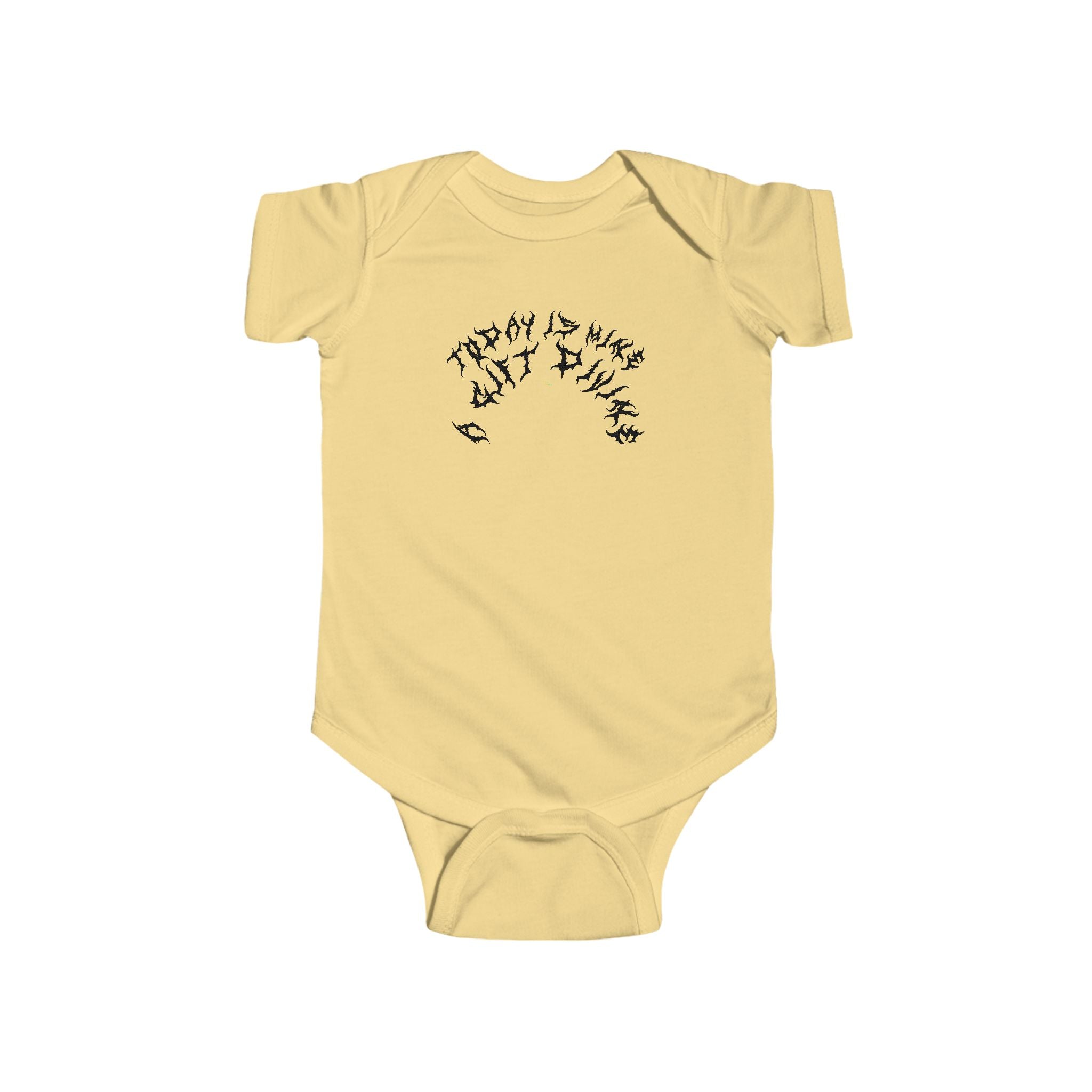 Lundr A Gift Divine Black Text Baby Onesie