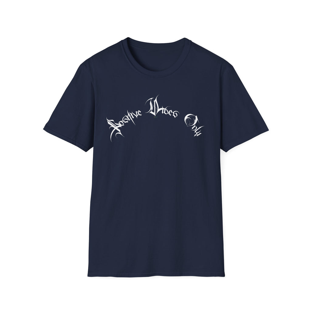 Ellioaey Positive Vibes White Text Tee