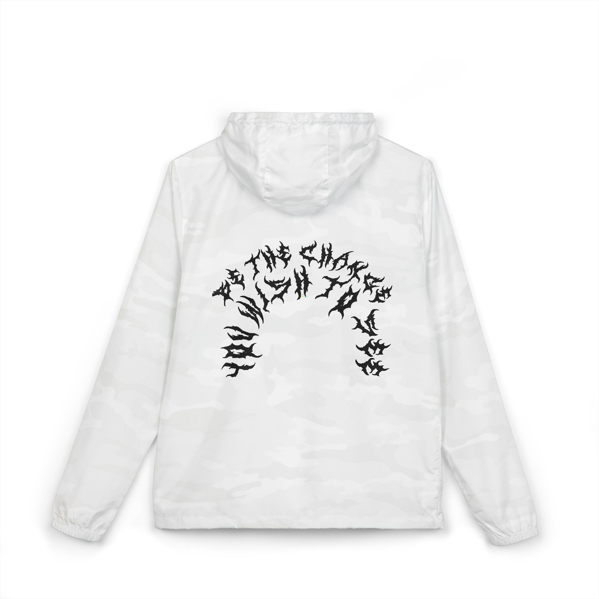 Lundr Be The Change Black Text Windbreaker