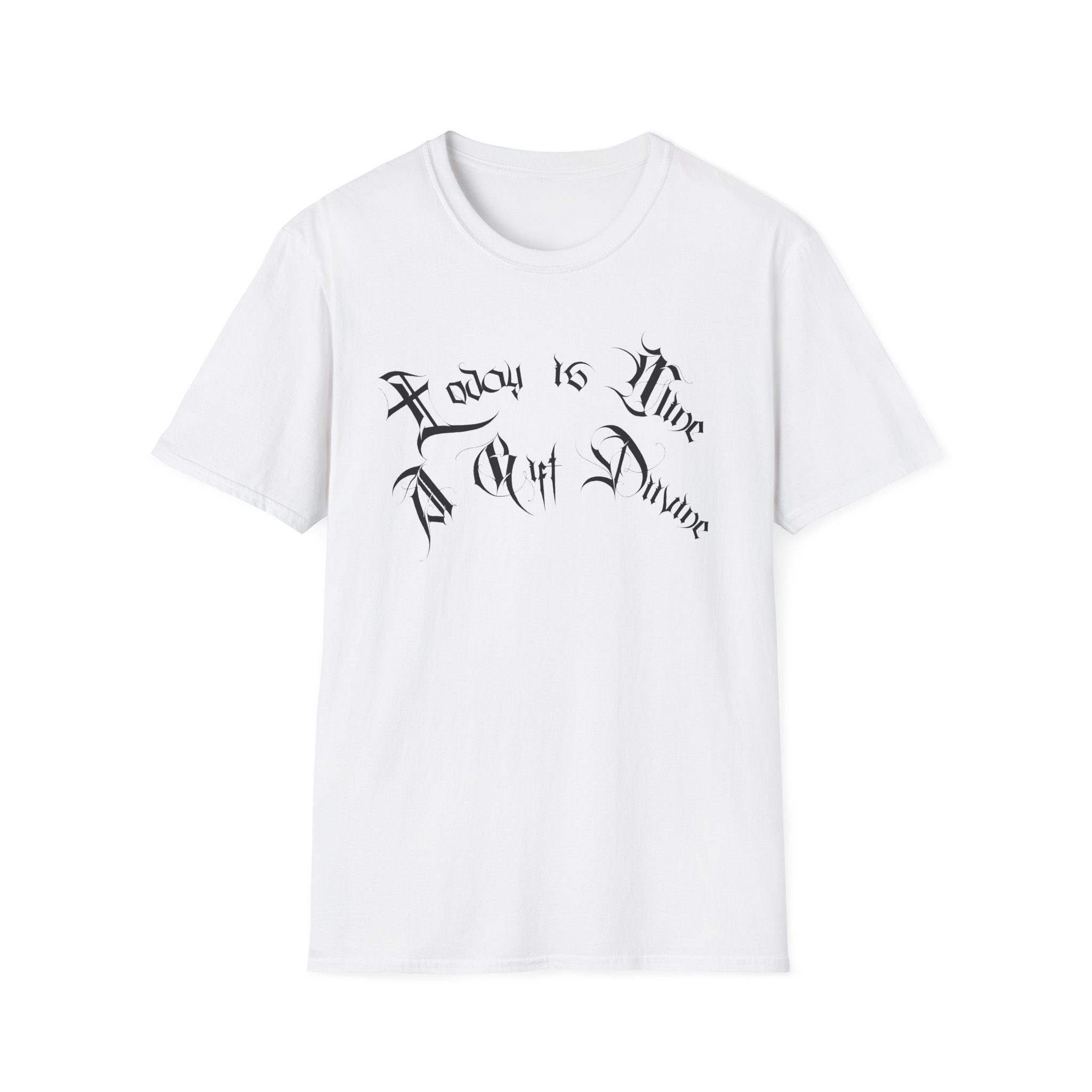 Ellioaey A Gift Divine Black Text Tee