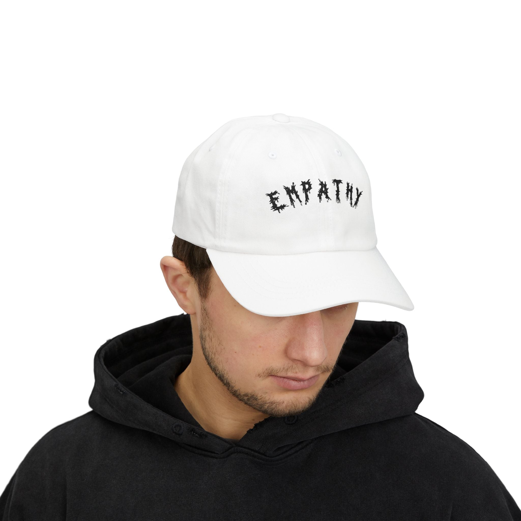 Hvita Empathy Black Text Dad Hat