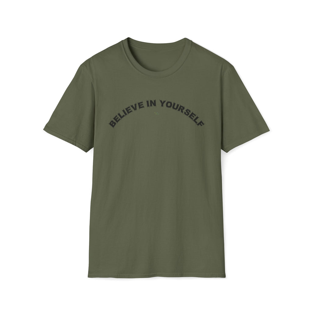 Bildsa Believe In Yourself Black Text Tee