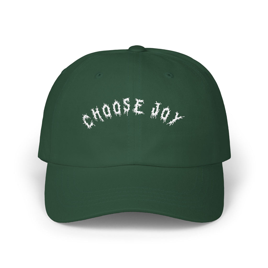 Hvita Choose Joy White Text Dad Hat