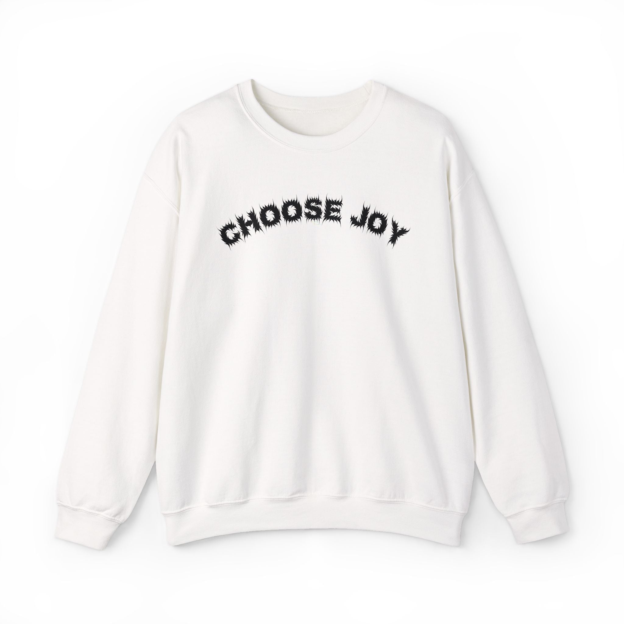 Bildsa Choose Joy Black Text Crewneck