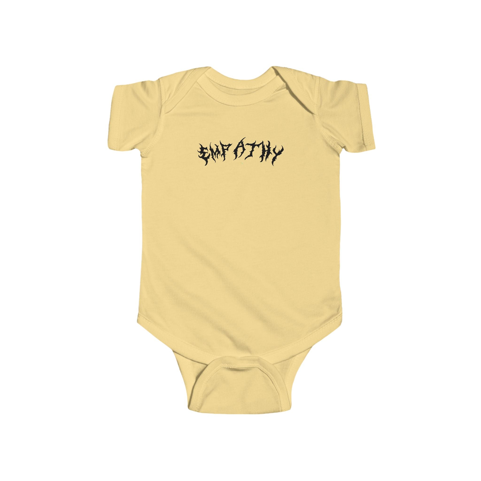 Lundr Empathy Black Text Baby Onesie