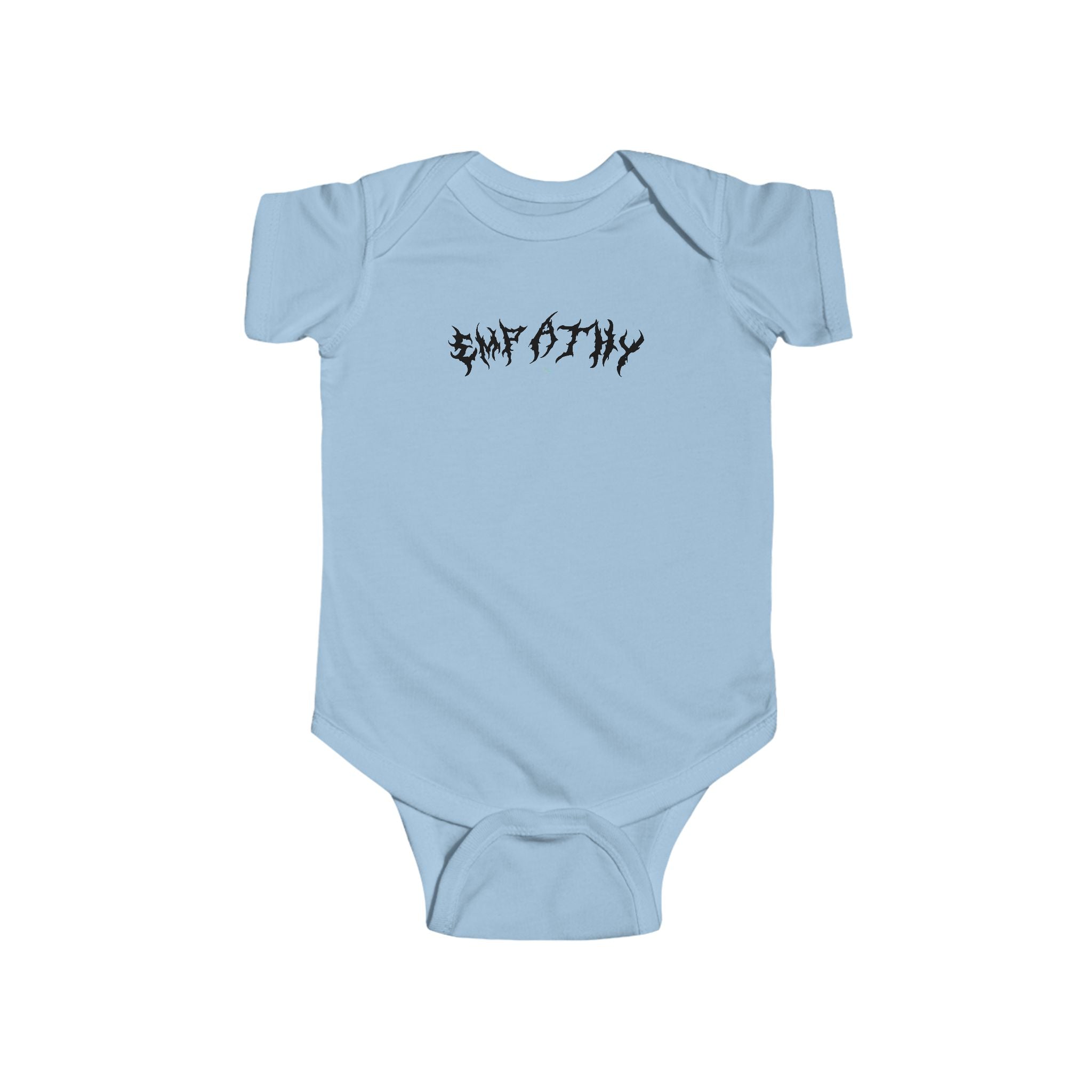 Lundr Empathy Black Text Baby Onesie