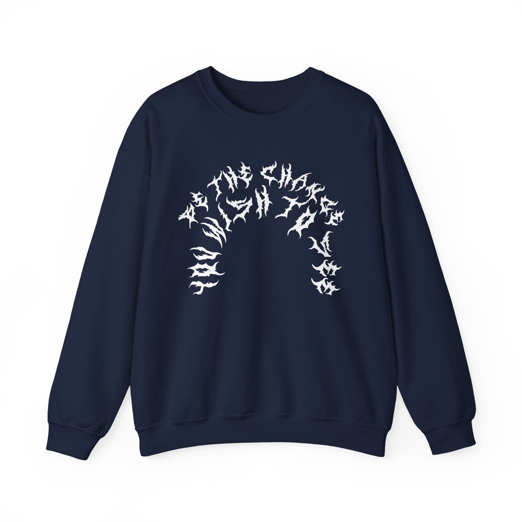 Lundr Be The Change White Text Crewneck