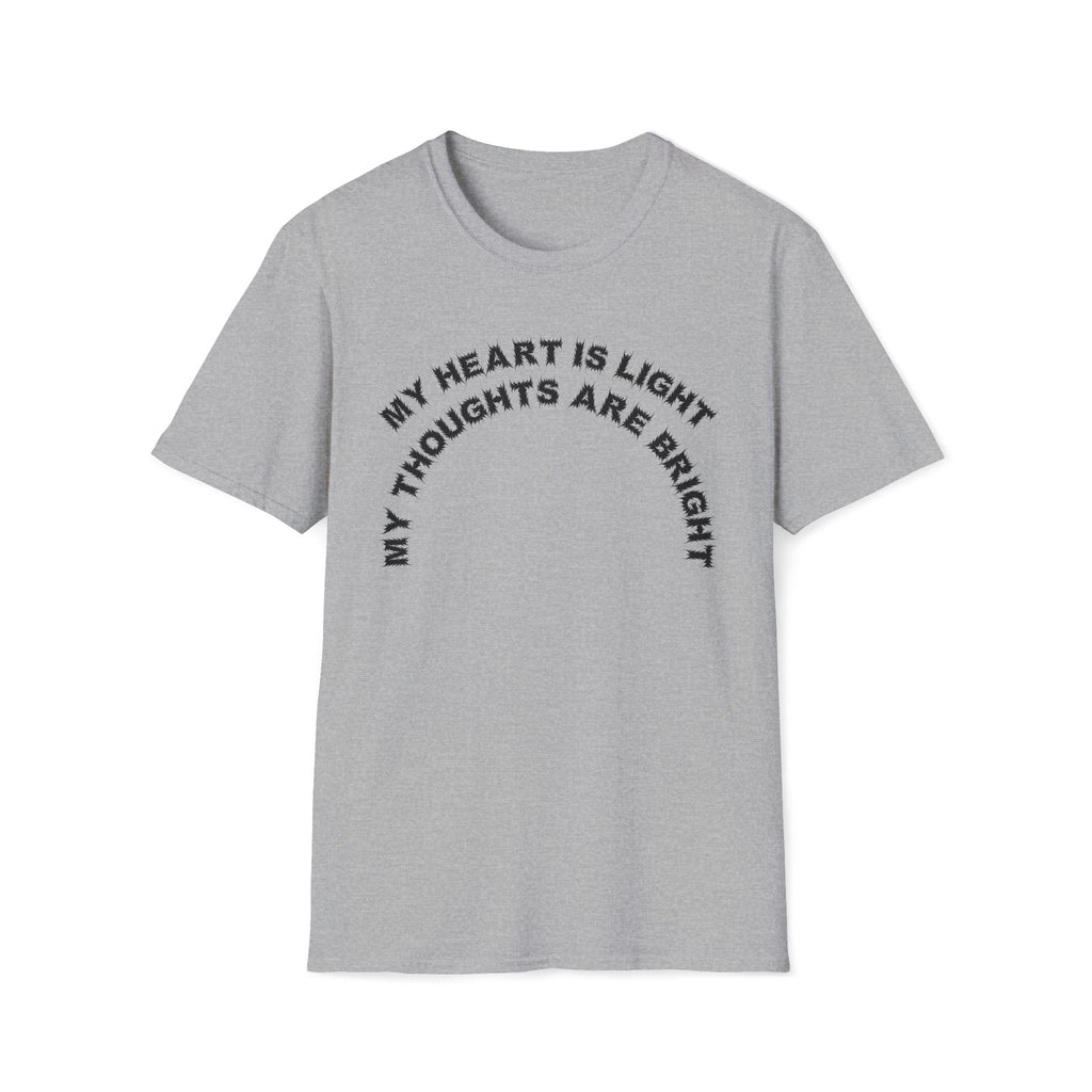 Bildsa My Heart Is Light Black Text Tee