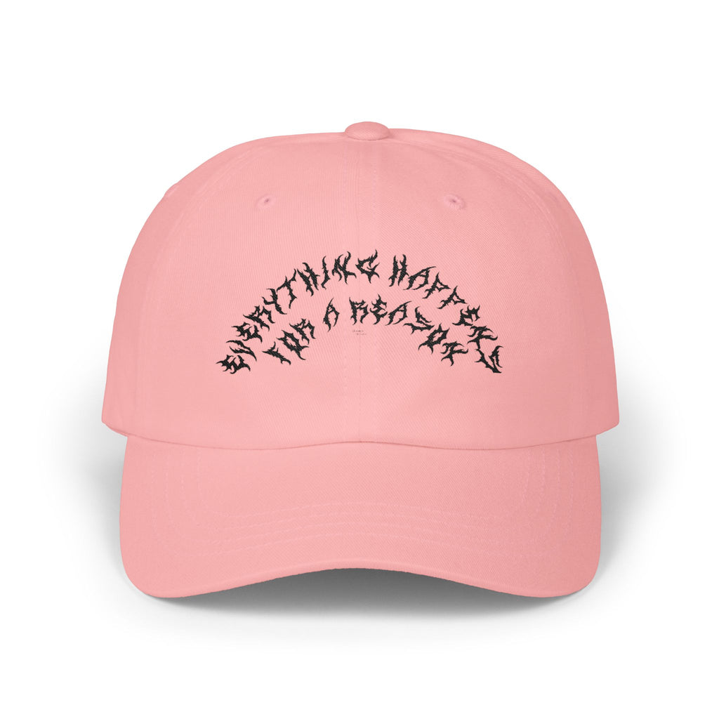Lundr Everything Happens Black Text Dad Hat