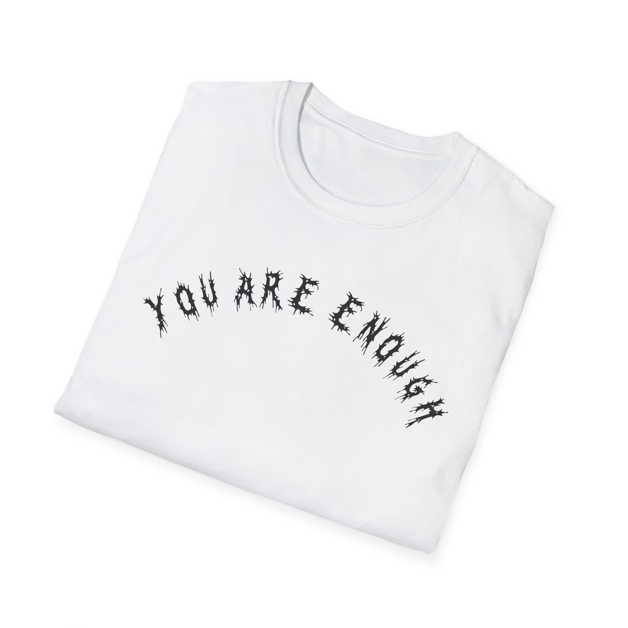 Hvita You Are Enough Black Text Tee