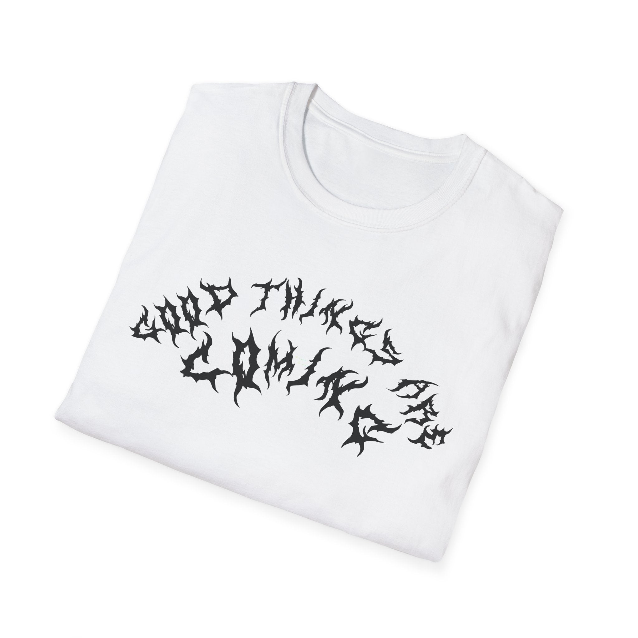 Lundr Good Things Are Coming Black Text Tee