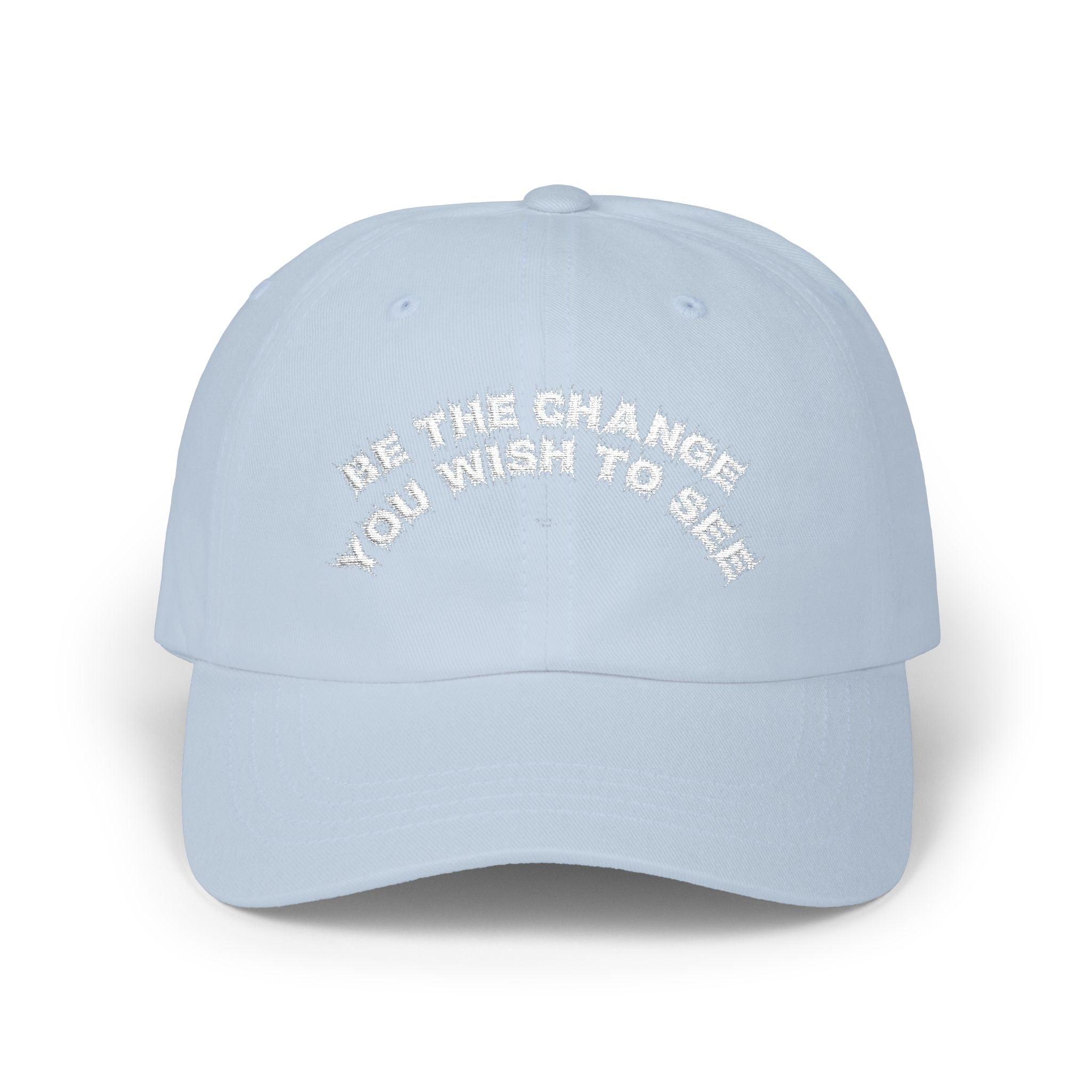Bildsa Be The Change White Text Dad Hat