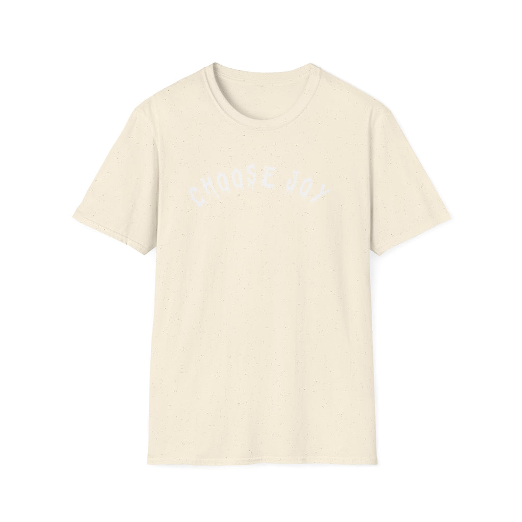 Hvita Choose Joy White Text Tee