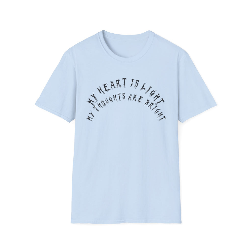 Hvita My Heart Is Light Black Text Tee