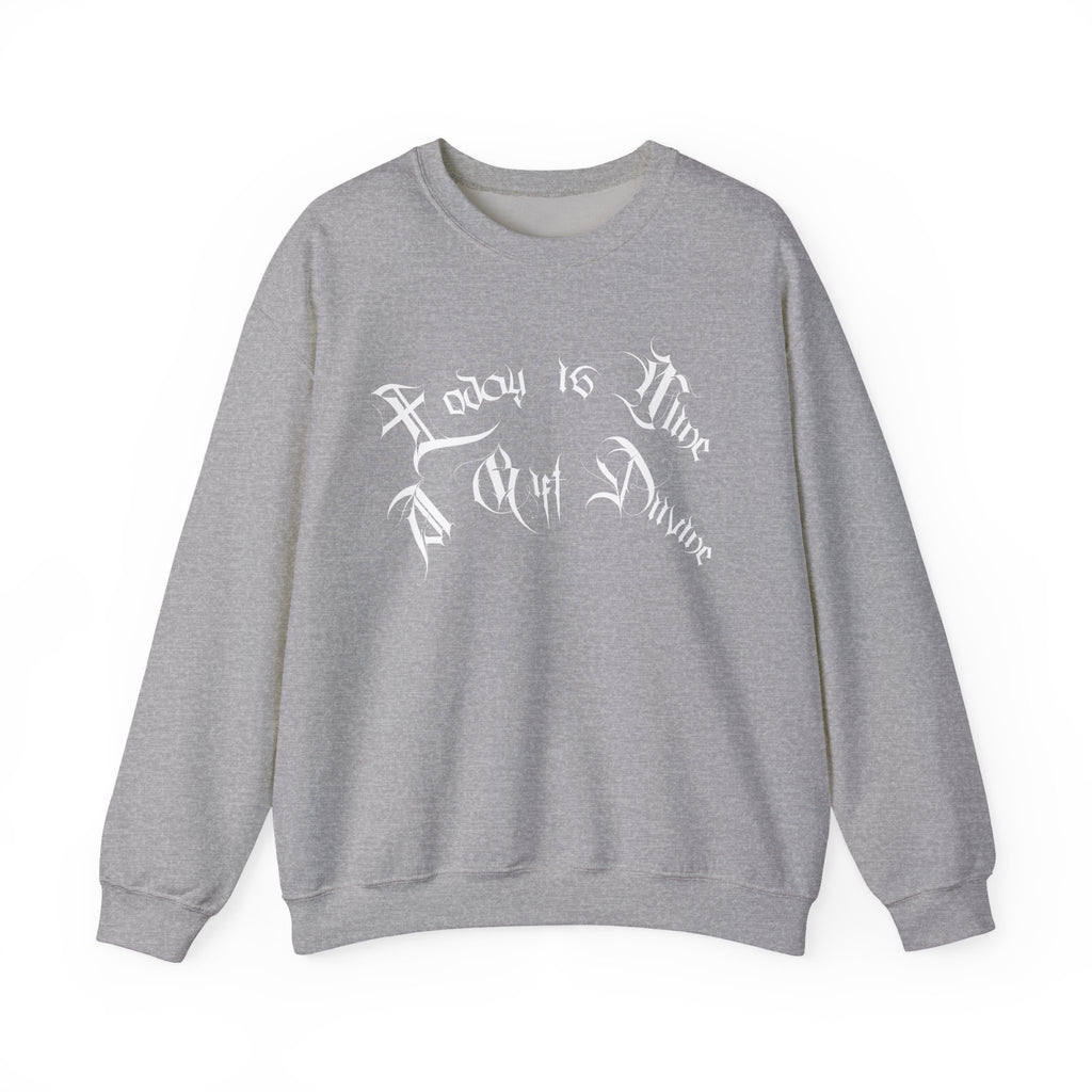 Ellioaey A Gift Divine White Text Crewneck