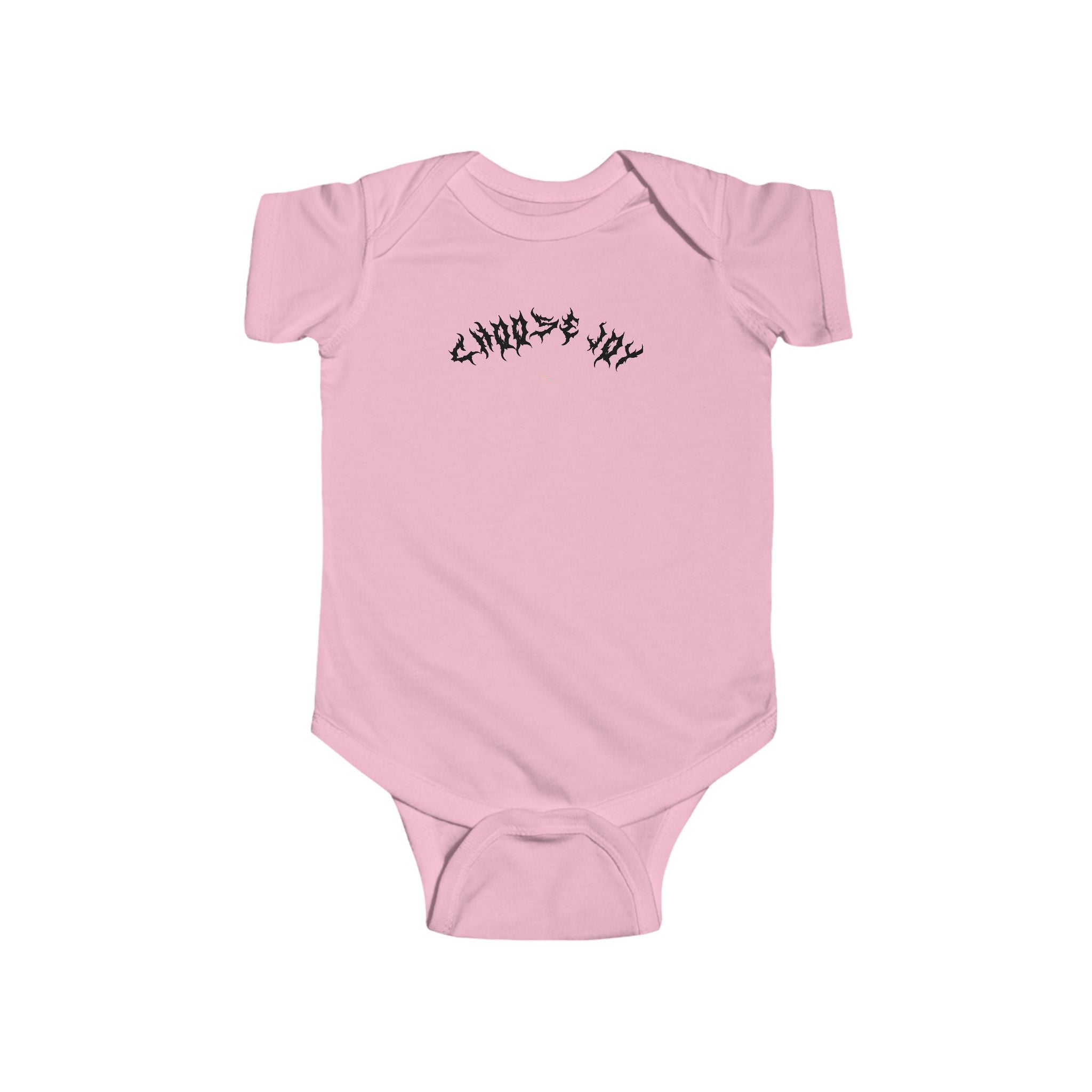 Lundr Choose Joy Black Text Baby Onesie
