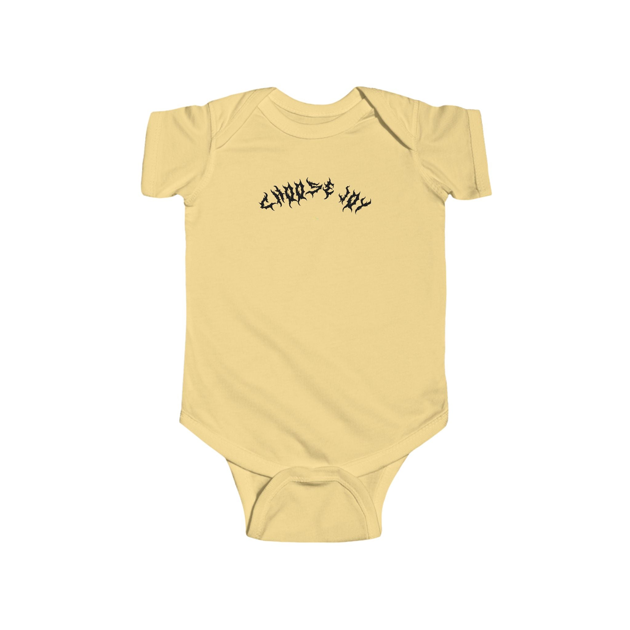 Lundr Choose Joy Black Text Baby Onesie