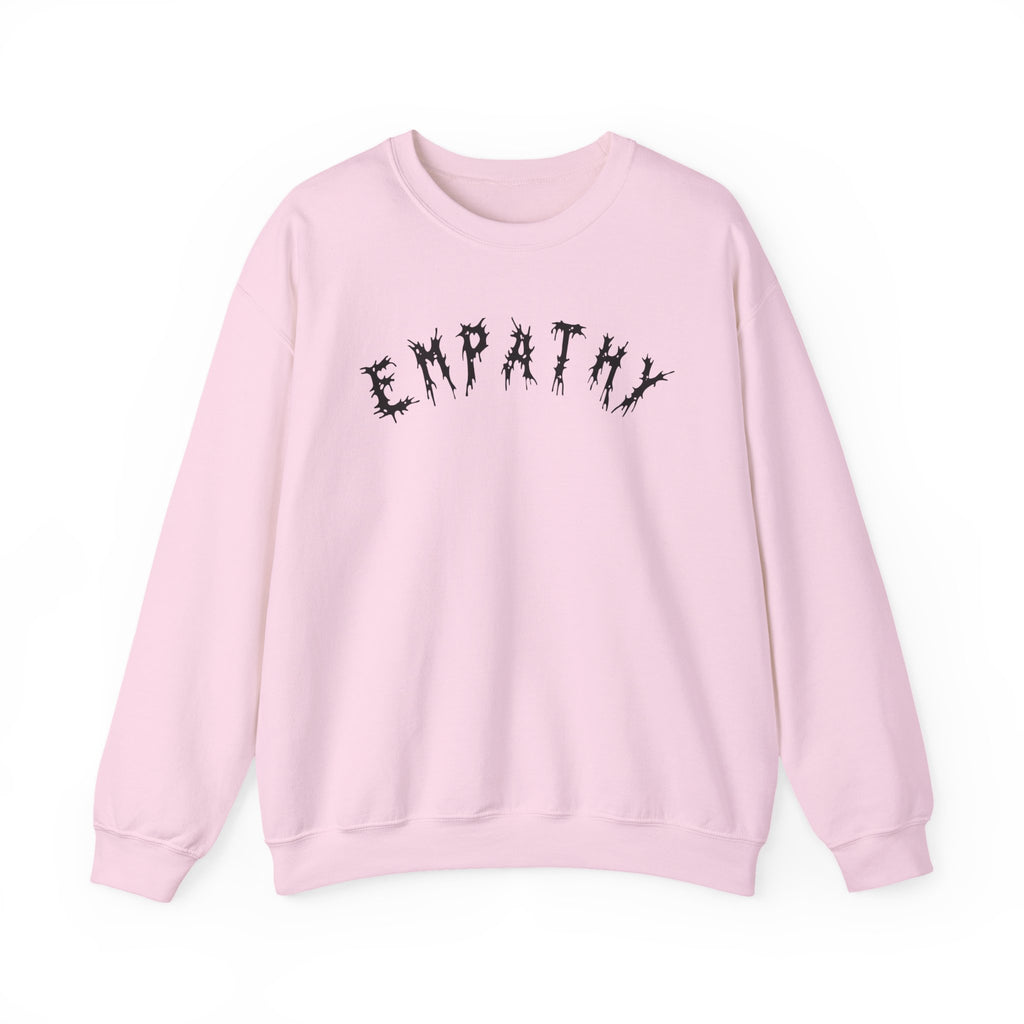 Hvita Empathy Black Text Crewneck