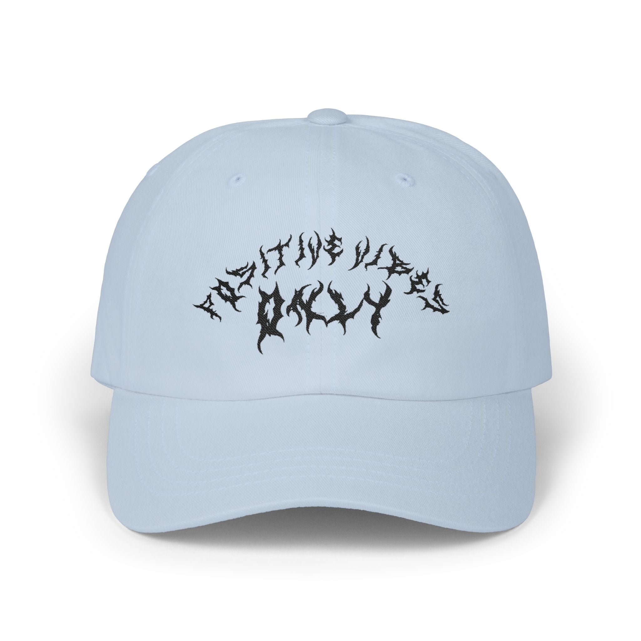 Lundr Positive Vibes Black Text Dad Hat