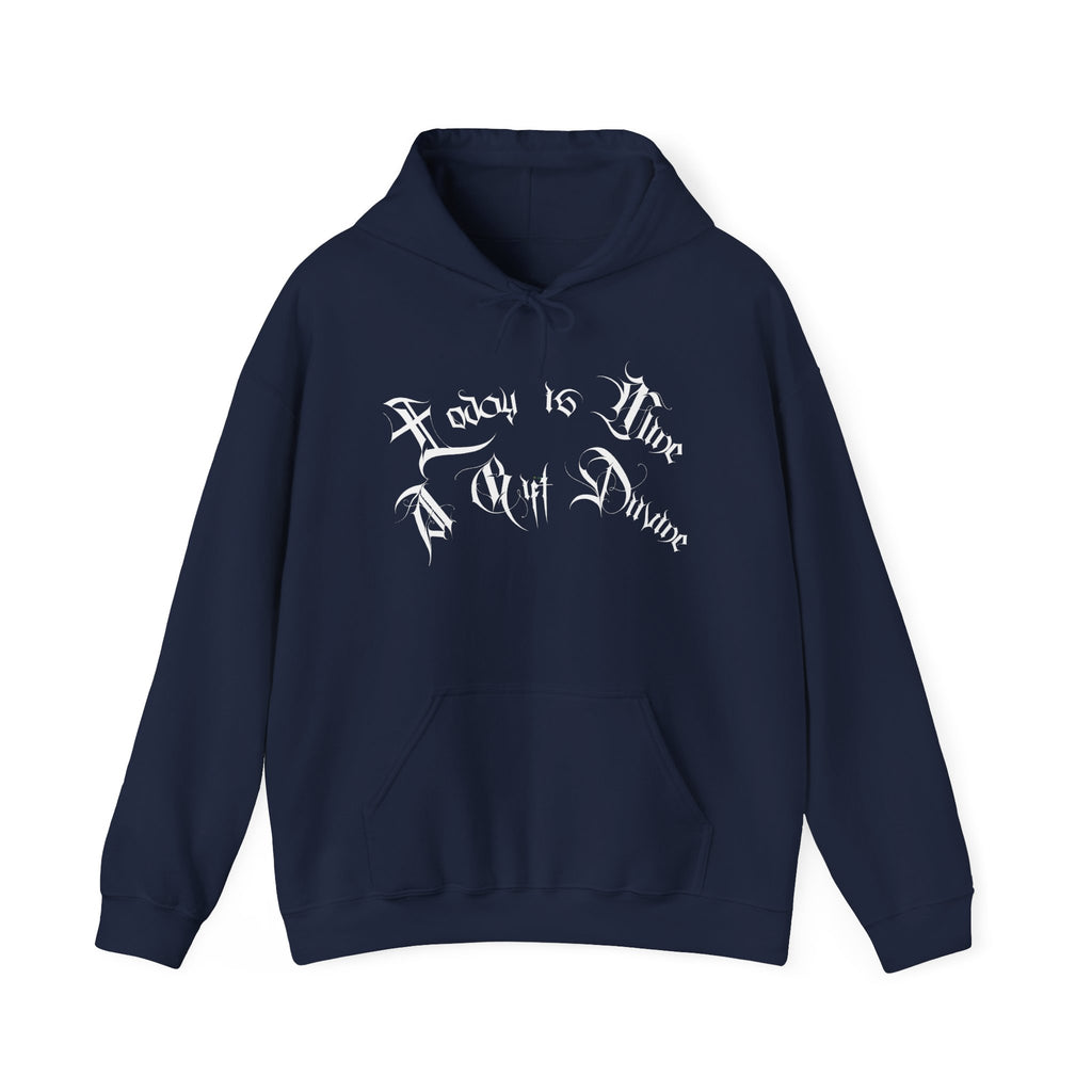 Ellioaey A Gift Divine White Text Hoodie