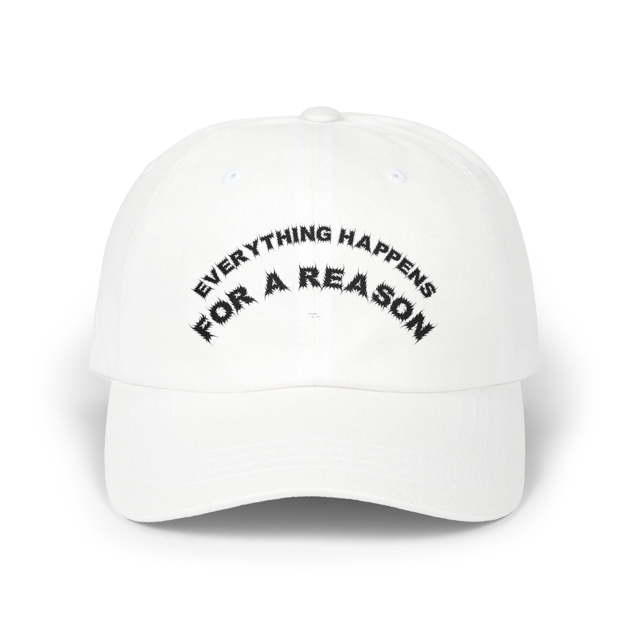 Bildsa Everything Happens Black Text Dad Hat