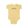 Hvita Empathy Black Text Baby Onesie