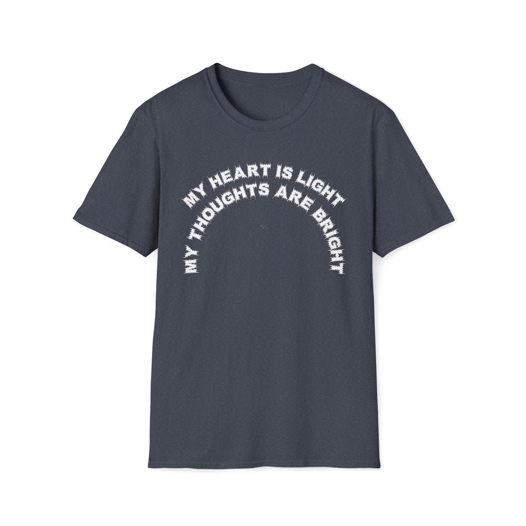Bildsa My Heart Is Light White Text Tee