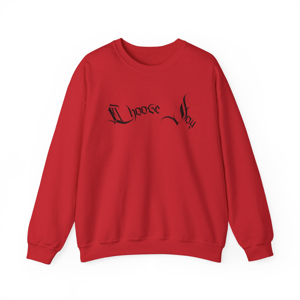 Ellioaey Choose Joy Black Text Crewneck