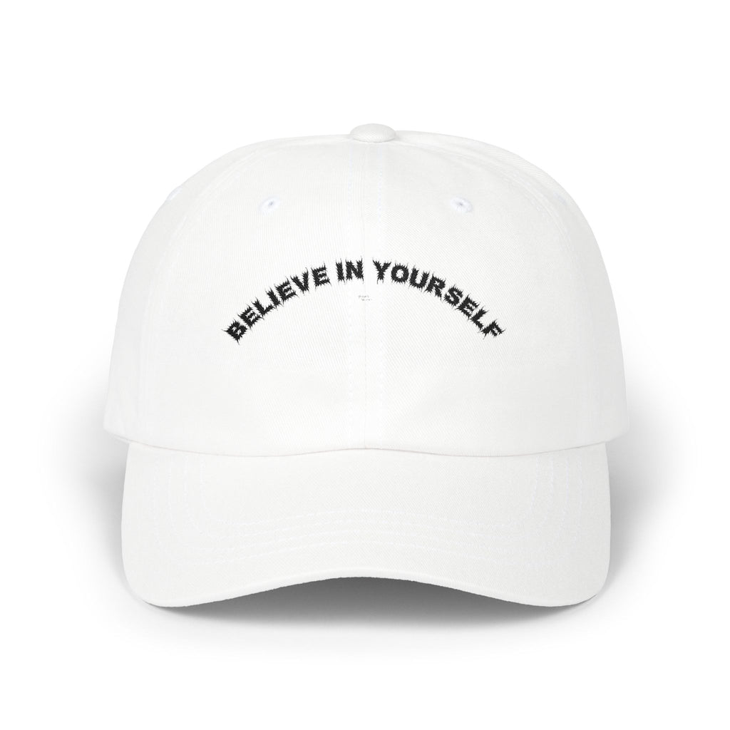 Bildsa Believe In Yourself Black Text Dad Hat