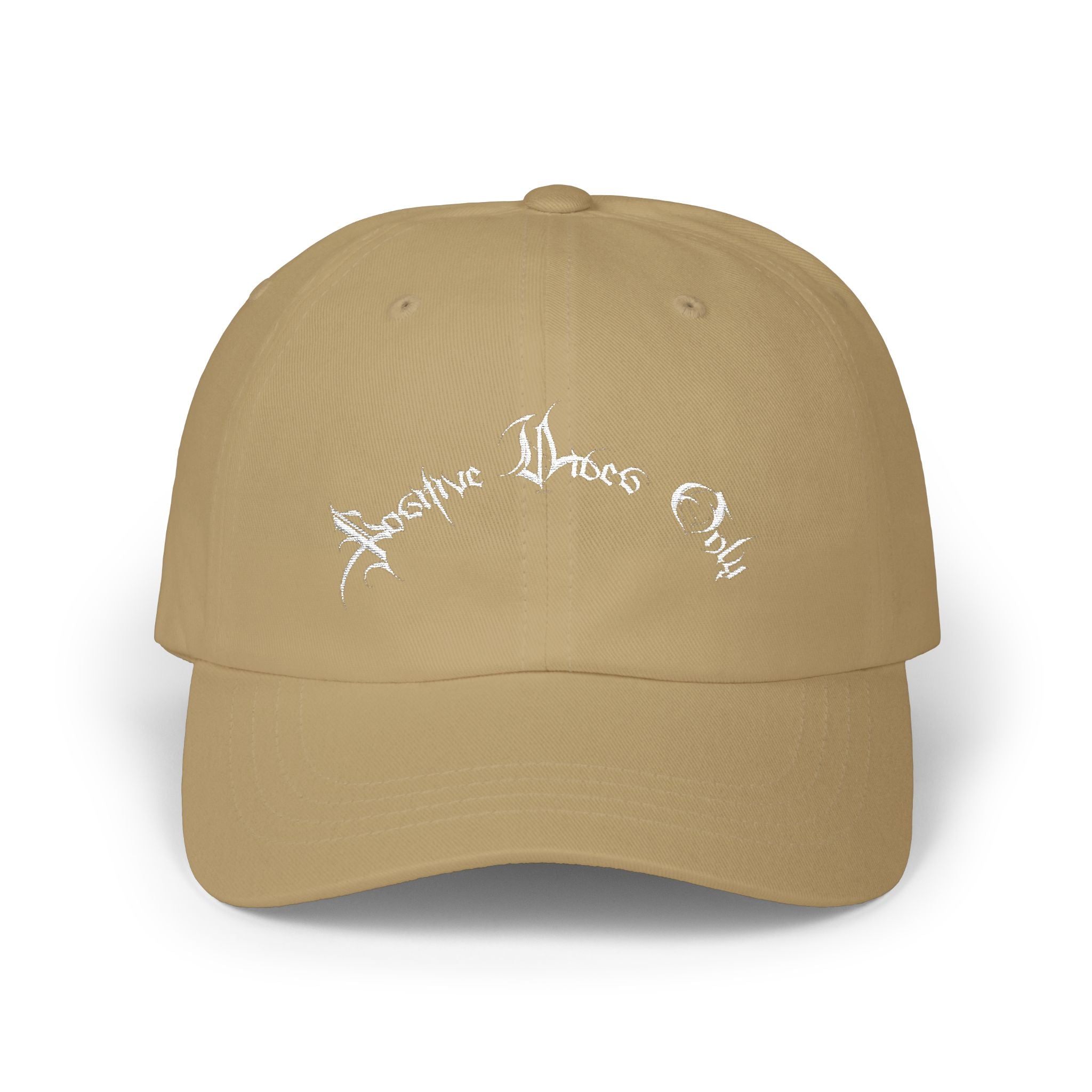 Ellioaey Positive Vibes White Text Dad Hat