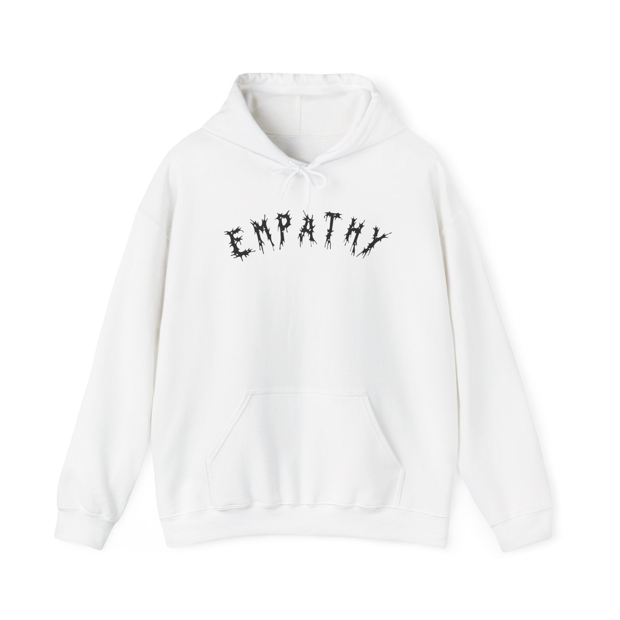 Hvita Empathy Black Text Hoodie