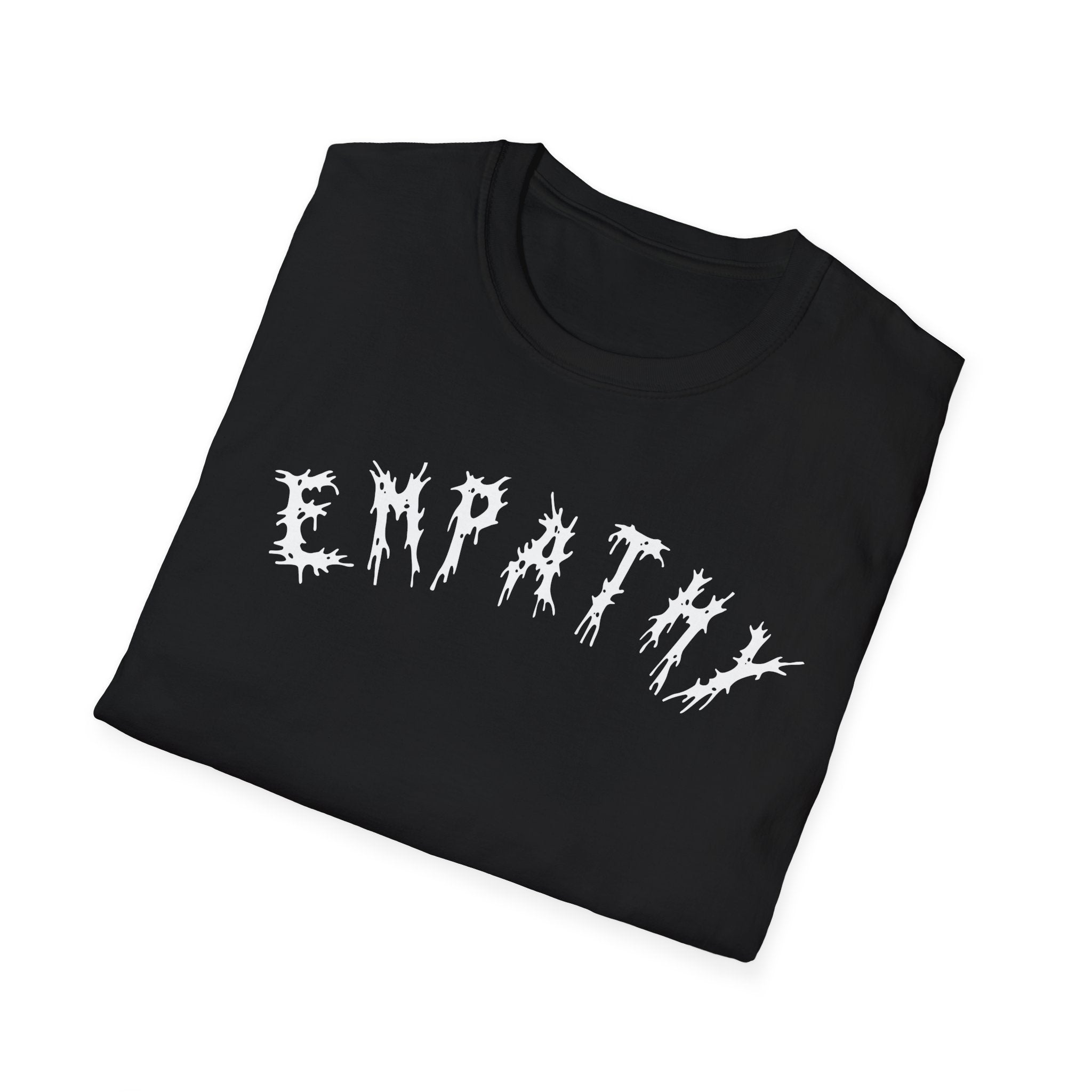 Hvita Empathy White Text Tee
