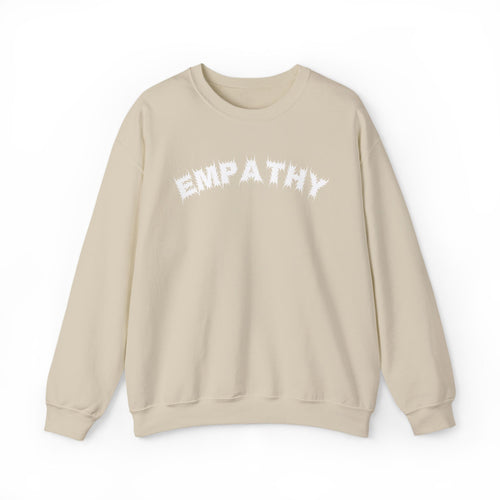 Bildsa Empathy White Text Crewneck