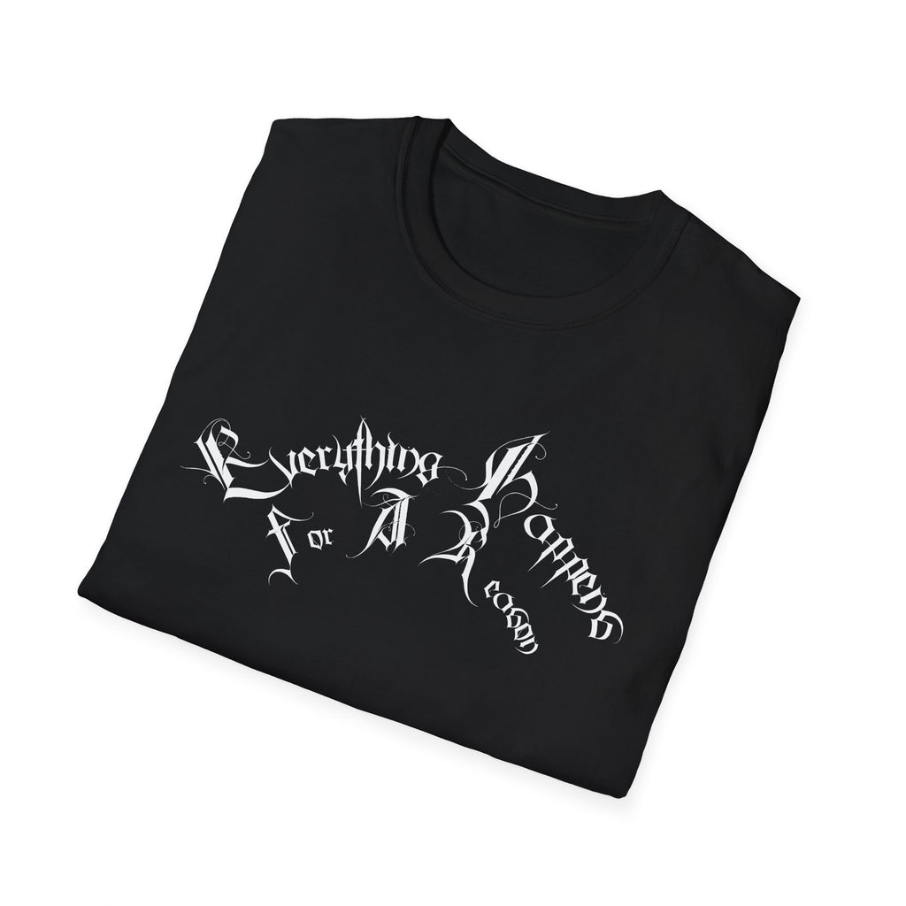 Ellioaey Everything Happens White Text Tee