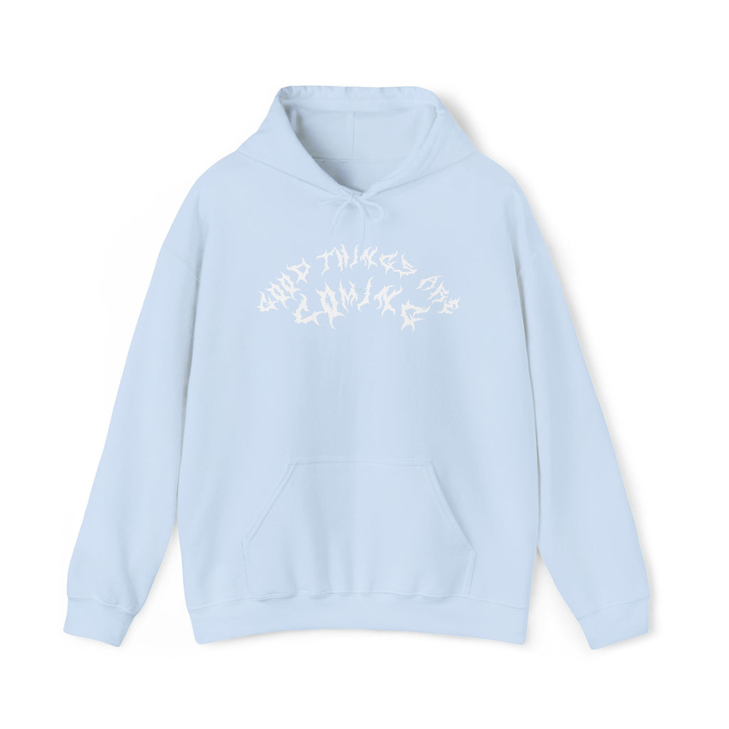 Lundr Good Things Are Coming White Text Hoodie