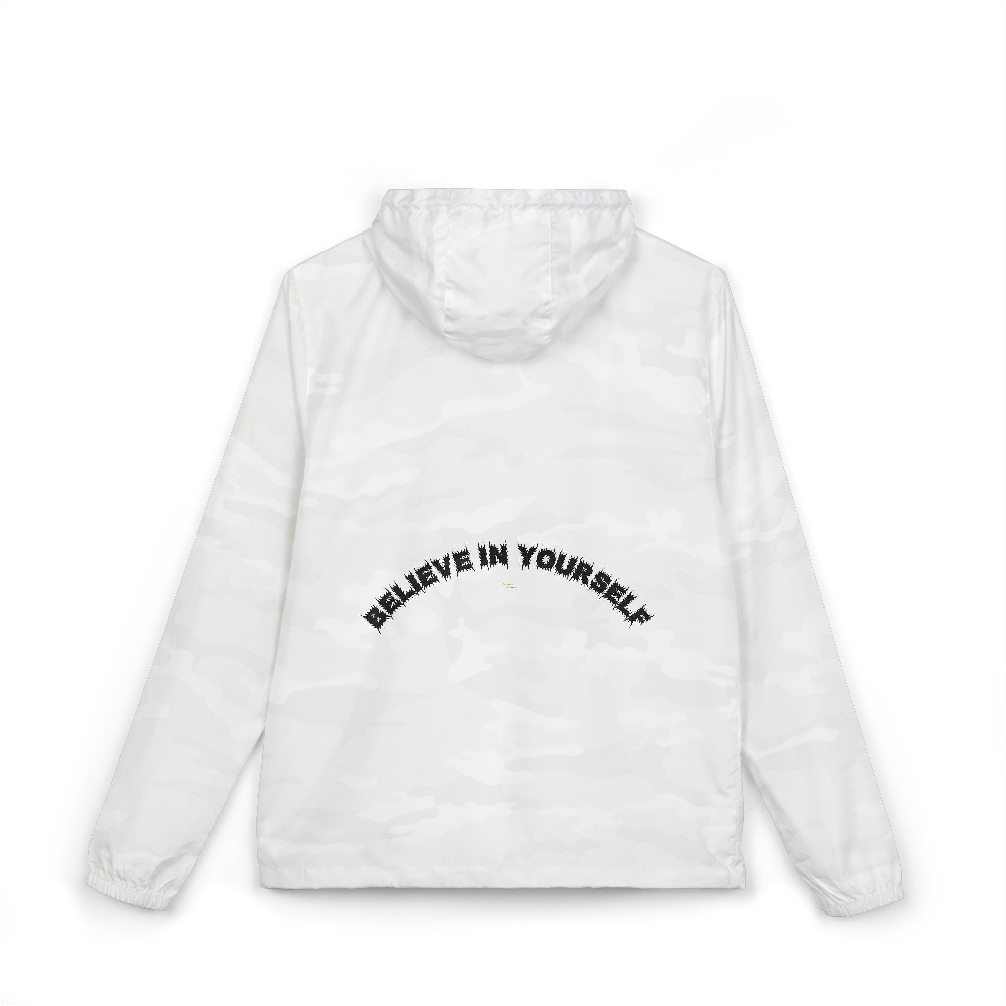 Bildsa Believe In Yourself Black Text Windbreaker