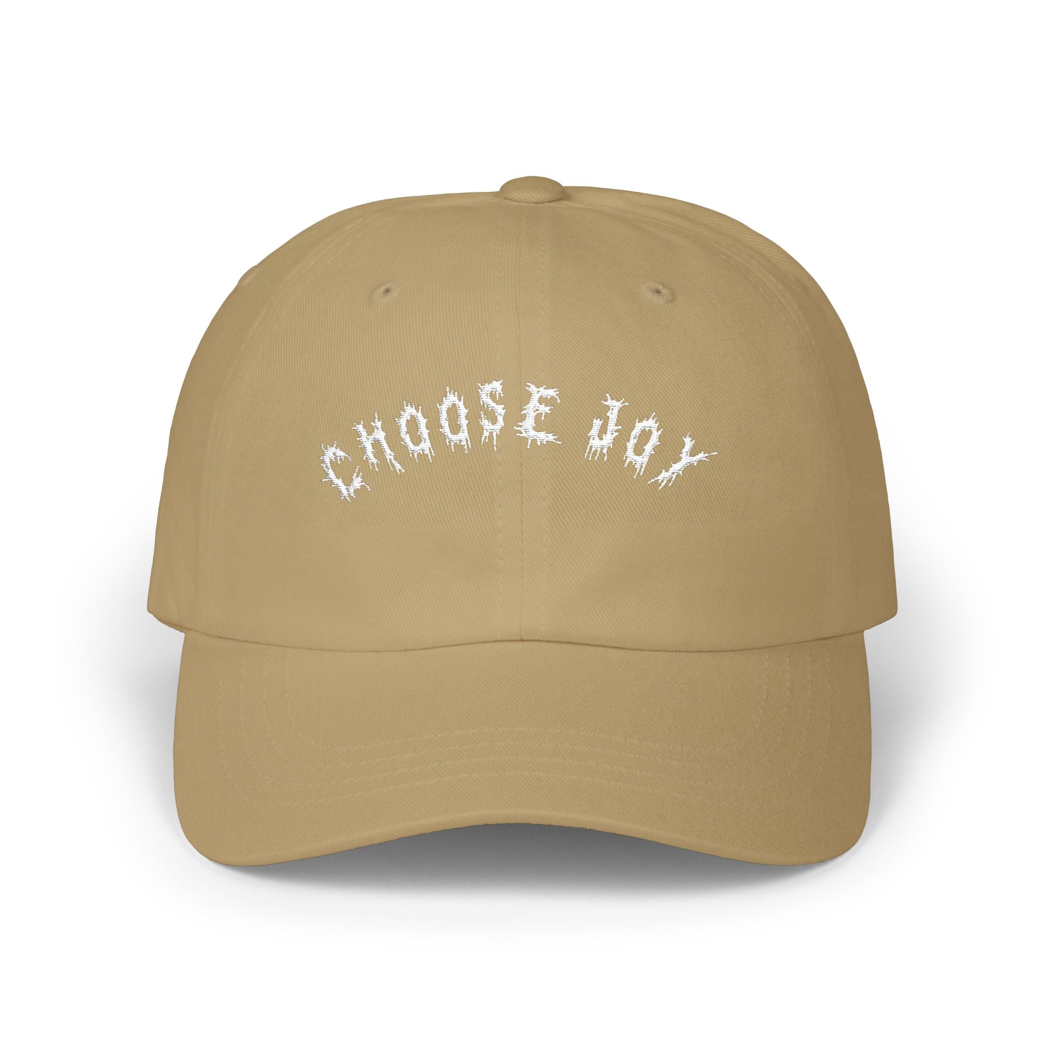 Hvita Choose Joy White Text Dad Hat