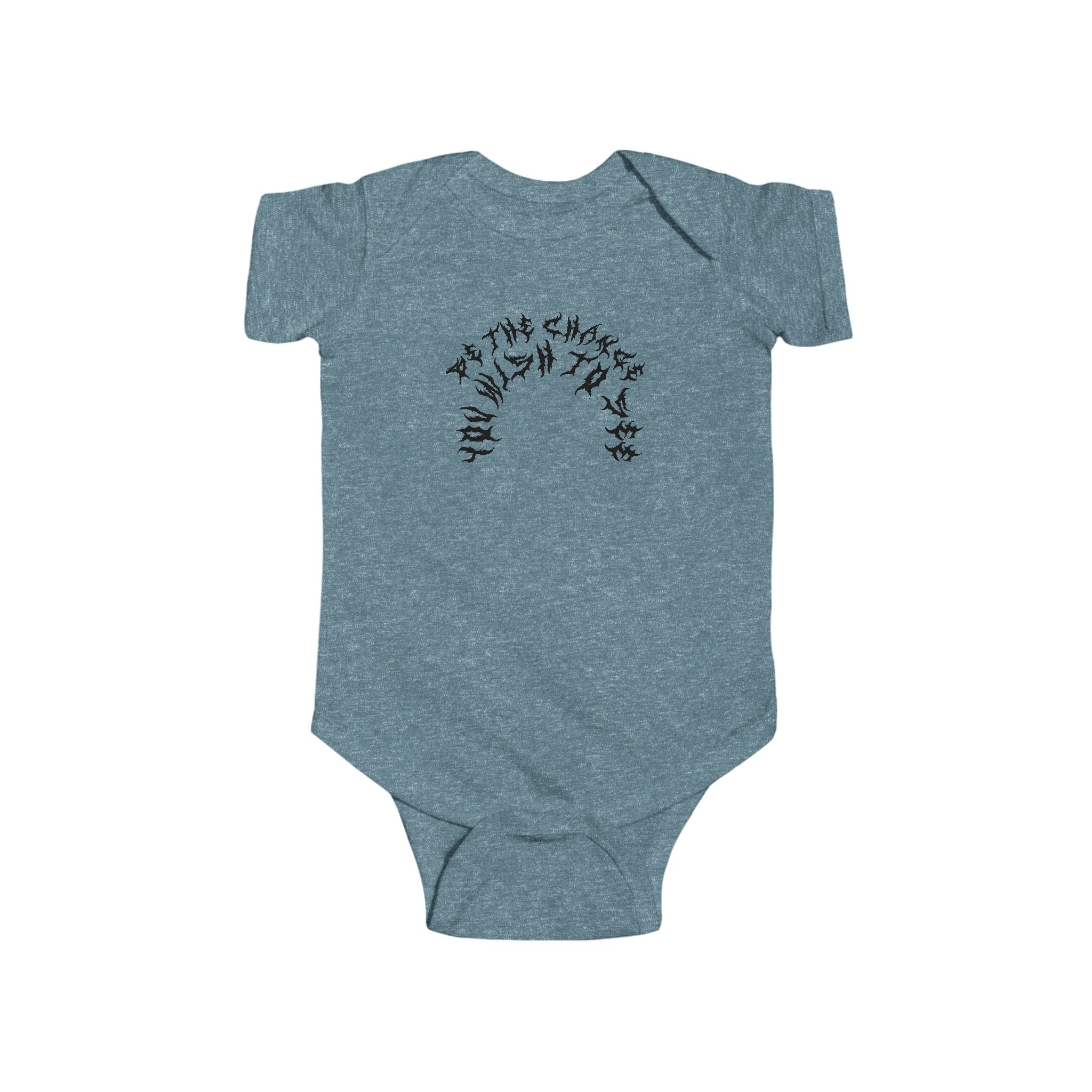 Lundr Be The Change Black Text Baby Onesie