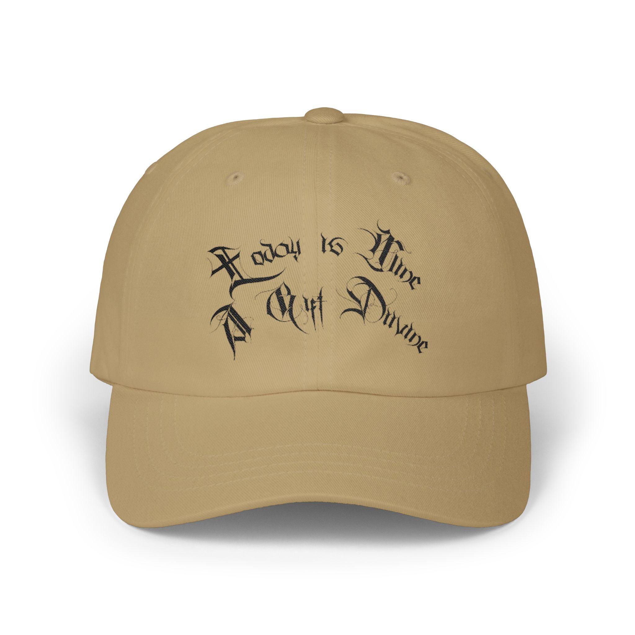 Ellioaey A Gift Divine Black Text Dad Hat