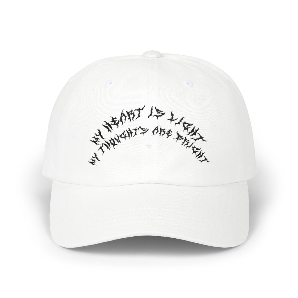 Lundr My Heart Is Light Black Text Dad Hat