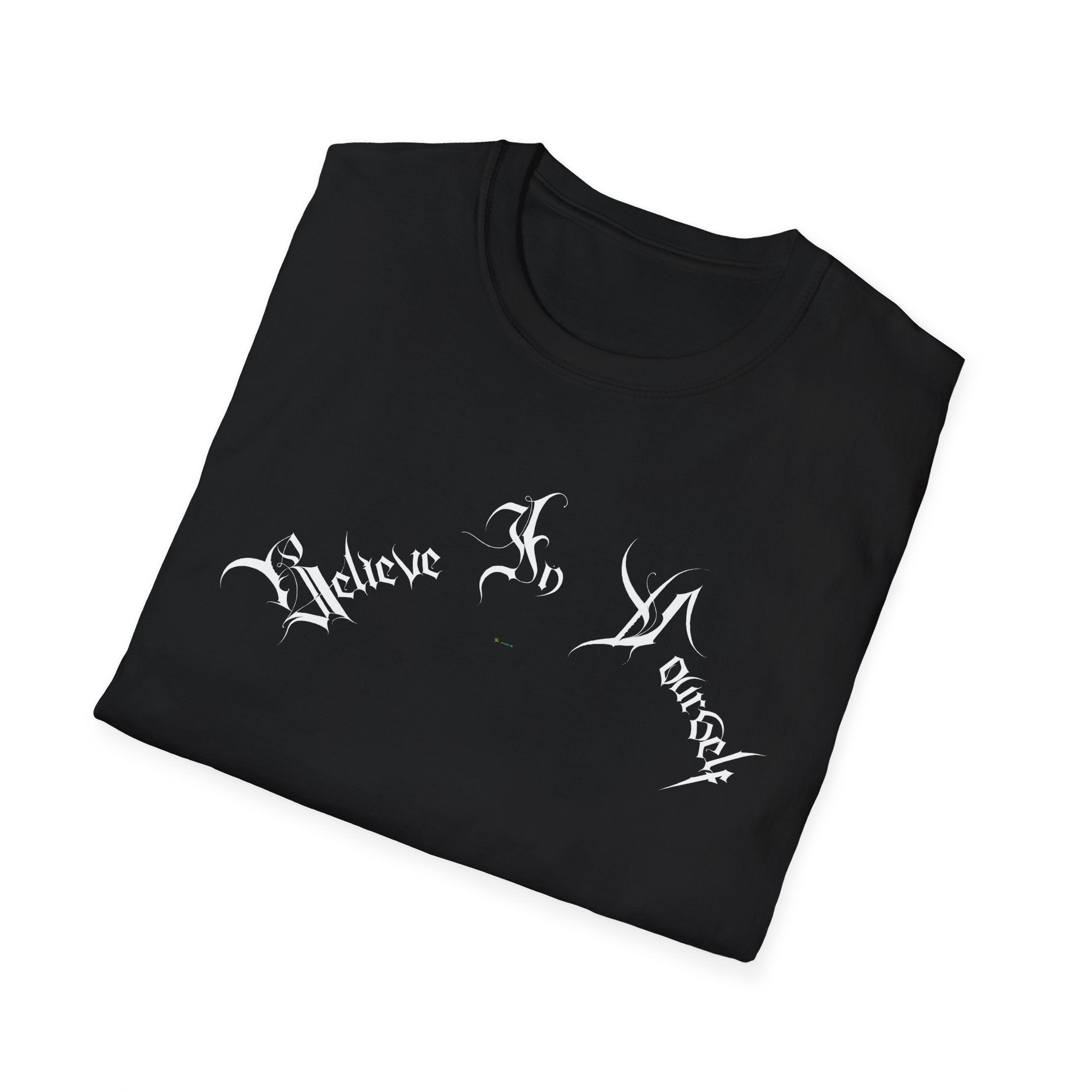 Ellioaey Believe In Yourself White Text Tee