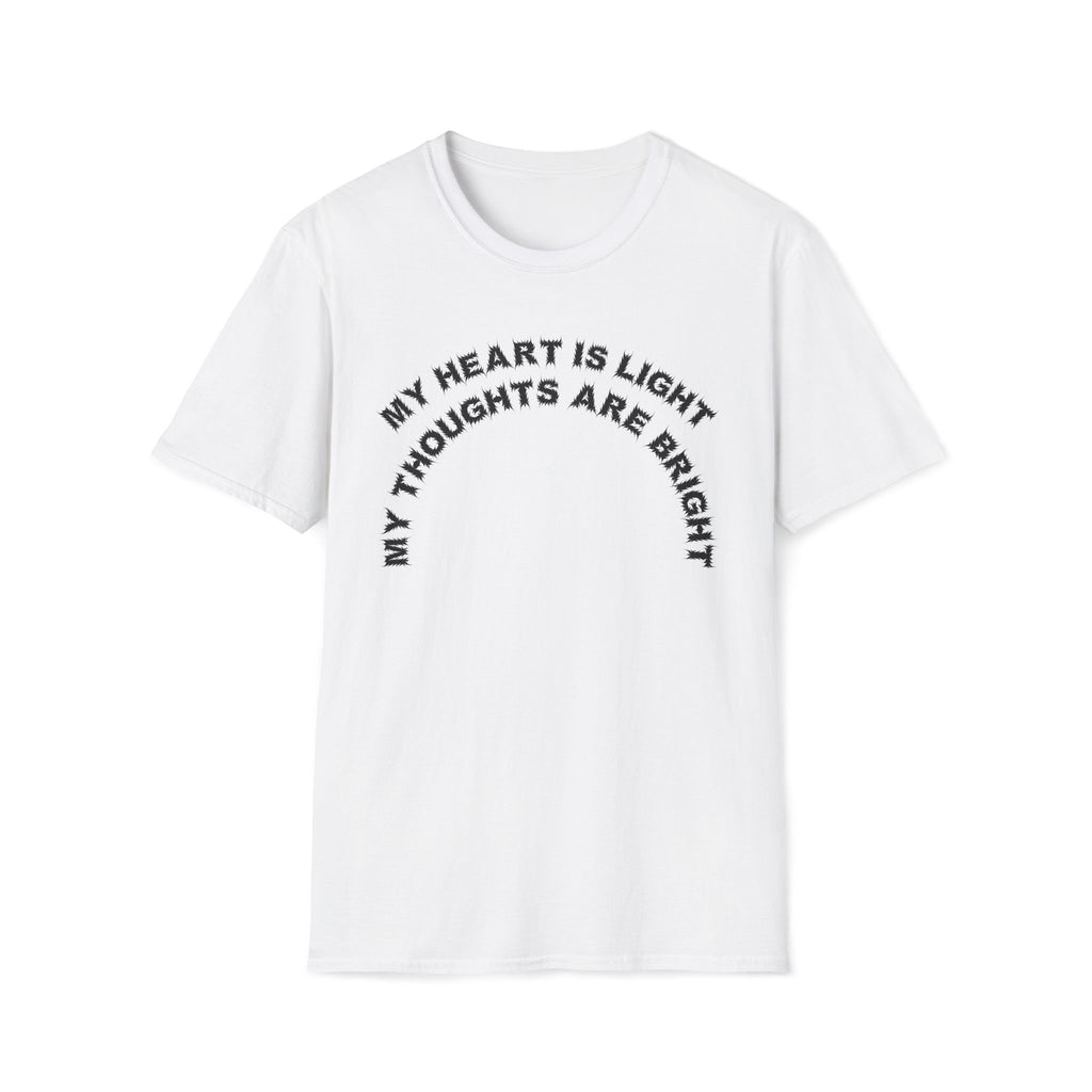 Bildsa My Heart Is Light Black Text Tee