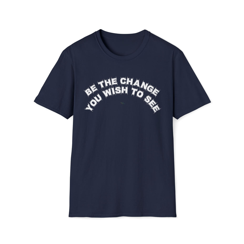 Bildsa Be The Change White Text Tee